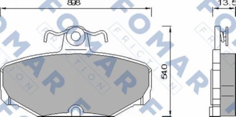 Гальмівні колодки FOMAR FO468981