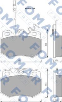 Гальмівні колодки FOMAR FO474481