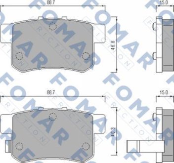 Гальмівні(тормозні) колодки FOMAR FO475181