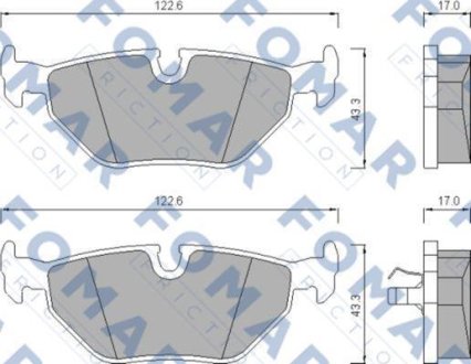 Гальмівні колодки FOMAR FO476581