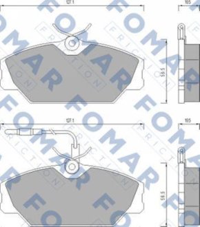 Гальмівні колодки FOMAR FO492681