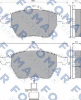 Гальмівні колодки FOMAR FO495781