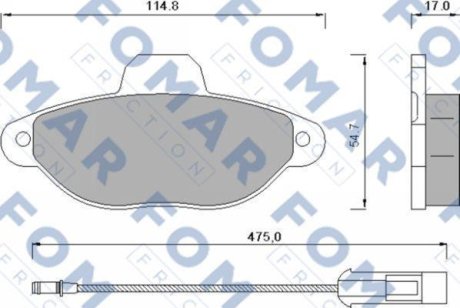 Гальмівні колодки FOMAR FO582881