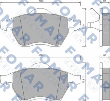 Гальмівні колодки FOMAR FO647981