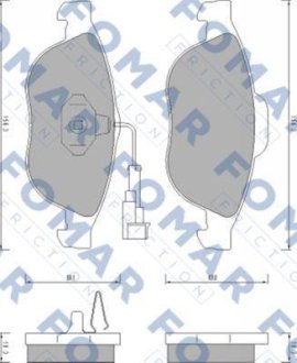 Гальмівні колодки FOMAR FO665881