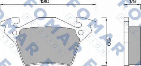 Гальмівні(тормозні) колодки FOMAR FO678781