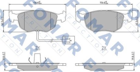 Гальмівні колодки FOMAR FO905181