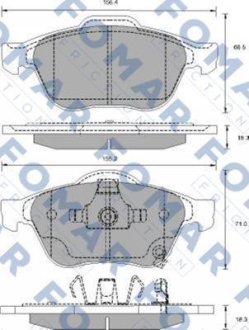 Гальмівні колодки FOMAR FO913481