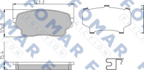 Гальмівні колодки (набір) FOMAR FO957281