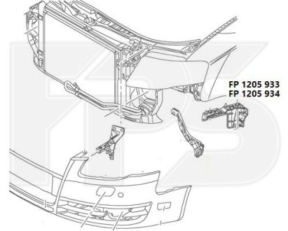 Кріплення бампера FPS FP 1205 933