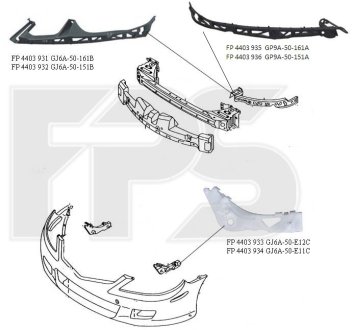 Кріплення бампера FPS FP 4403 931