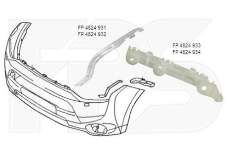 Кріплення бампера FPS FP 4824 934