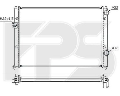 Радіатор охолодження FPS FP 74 A446