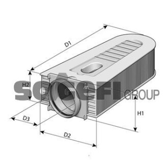 Фільтр повітряний двигуна FRAM CA11202