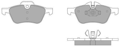 Колодки тормозные передние FBP-1248 FREMAX FBP1248
