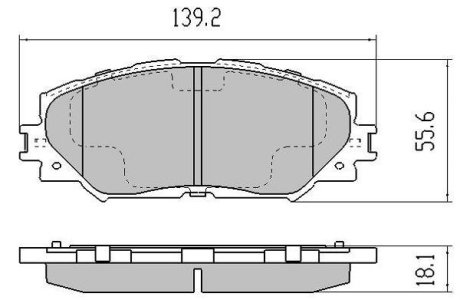 Колодки тормозные передние FBP-1467 FREMAX FBP1467