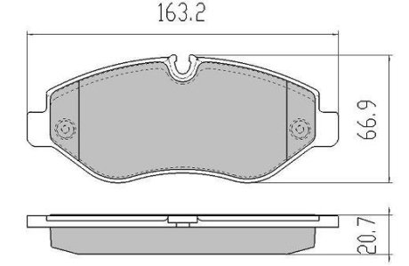 Колодки тормозные передние FBP-1520 FREMAX FBP1520