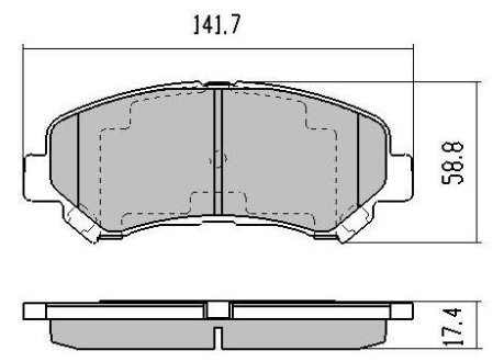 Колодки тормозные передние FBP-1585 FREMAX FBP1585