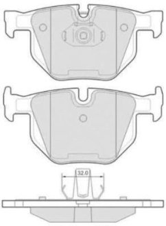 Колодки тормозные задние FBP-1667 FREMAX FBP1667