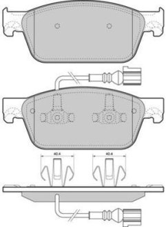 Колодки тормозные передние FBP-1672 FREMAX FBP1672