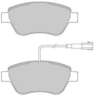 Колодки тормозные передние FBP-1726 FREMAX FBP1726