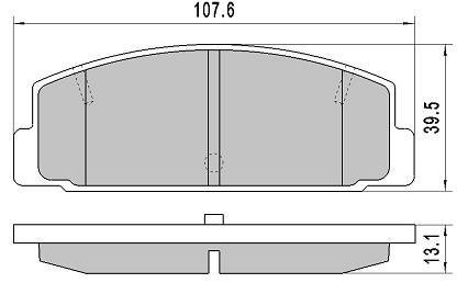 Колодки тормозные задние FBP-1737 FREMAX FBP1737