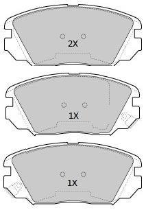 Колодки тормозные передние FBP-1806 FREMAX FBP1806