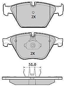 Колодки тормозные передние FBP-1858 FREMAX FBP1858