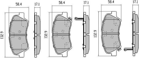 Колодки тормозные передние FBP-5810 FREMAX FBP5810