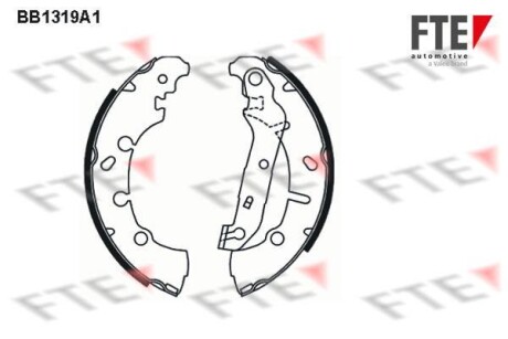 Гальмівні колодки (набір) FTE BB1319A1