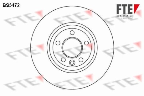 Гальмівний диск FTE BS5472
