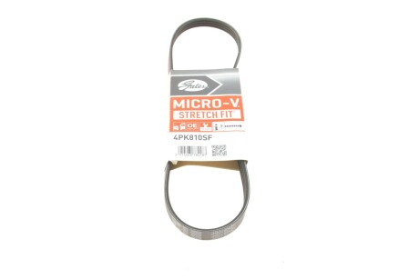 Поликлиновые ремни Micro-V StretchFit Gates 4PK810SF