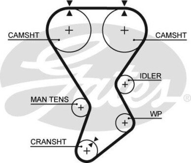 Ремінь ГРМ Gates 5351XS