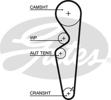 Ремінь ГРМ Gates 5431XS