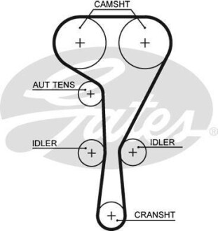 Ремінь ГРМ Gates 5551XS