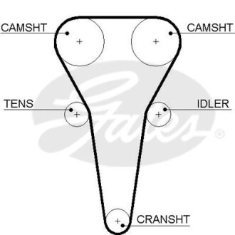 Ремінь ГРМ Gates 5567XS (фото 1)