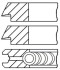 Кольца поршневые на 1 цилиндр GOETZE 0814050000 (фото 1)