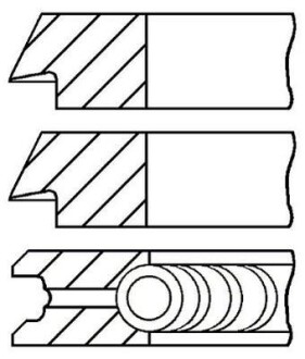 Комплект кілець на поршень GOETZE 08-325400-00
