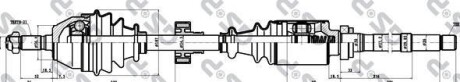 Привідний вал GSP 210017 (фото 1)