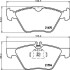 К-кт колодок перед. Mercedes E-Series (W211)/SLK-Series (W170)/CLK-Series (W208)/E-Series (W210)/Chrysler Crossfire (95-09) HELLA 8DB355007861 (фото 2)