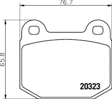 Гальмівні колодки, дискове гальмо (набір) HELLA 8DB355009061