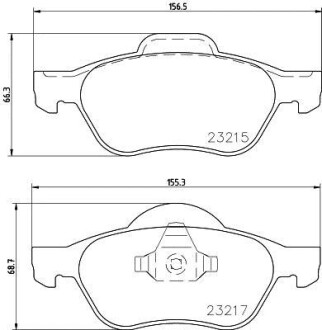 Гальмівні колодки, дискове гальмо (набір) HELLA 8DB355009091