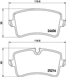 Гальмівні колодки, дискове гальмо (набір) HELLA 8DB355016061 (фото 1)