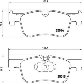 Гальмівні колодки дискові T3141 HELLA 8DB355020201