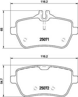 Дисковые тормозные колодки HELLA 8DB355020471