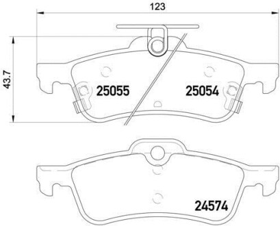 Гальмівні колодки (набір) HELLA 8DB355020501