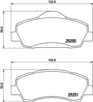 Гальмівні колодки (набір) HELLA 8DB355020771