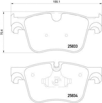 Гальмівні колодки (набір) HELLA 8DB355020981