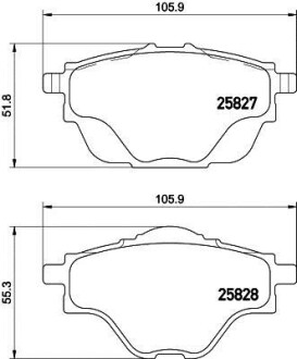 Гальмівні колодки (набір) HELLA 8DB355021001 (фото 1)