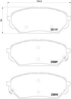 Дисковые тормозные колодки HELLA 8DB355021231